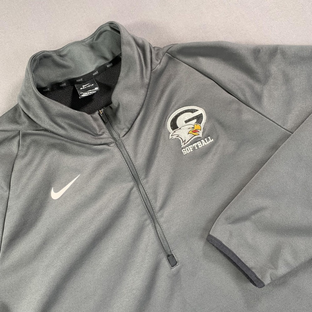Nike Therma Fit Fleece Men 3XL South Carolina 'Gray' Softball 1/4 Zip Jacket